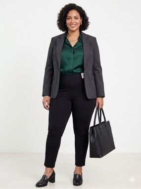 Love & Legend Pennington’s Plus Size 2X 22-24 Black Basic Work Dress Pants